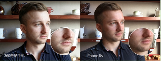 360奇酷手機(jī)旗艦版與iPhone6s室外人像對(duì)比
