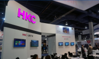 CES2016 中國廠商HKC展示曲面屏幕電視