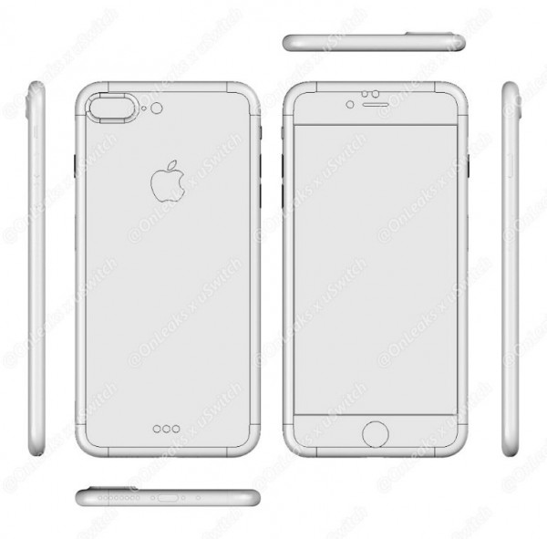 iPhone 7/7 Plus設計圖泄露