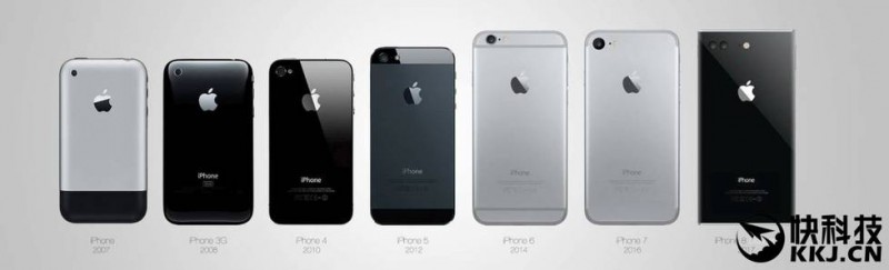 最酷的iPhone 8設(shè)計(jì):方正造型 OLED無(wú)邊框