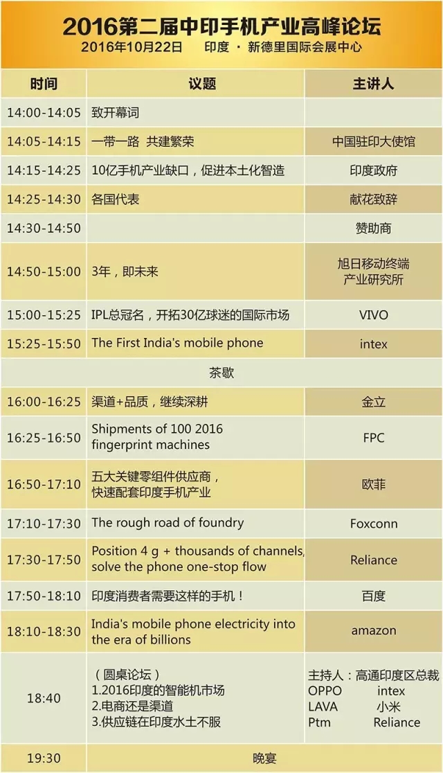 印度手機產(chǎn)業(yè)博覽會流程及參會名單
