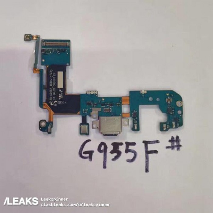 Galaxy S8/S8+零件曝光:USB-C線纜+自拍攝像頭+SIM卡托