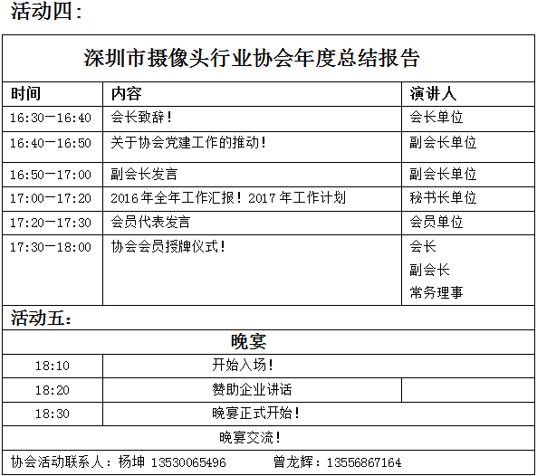 【活動】攝像頭行業(yè)協(xié)會年會4月份召開