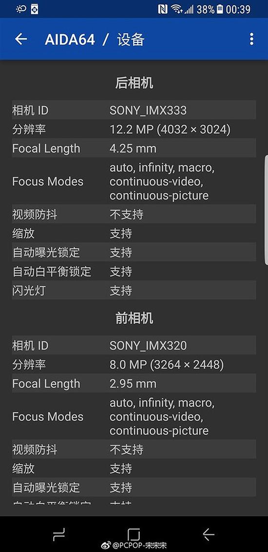 三星S8攝像頭揭秘:獨家定制索尼IMX333