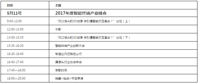 5.11活動(dòng)【風(fēng)口浪尖的3D成像將引爆智能交互革命】