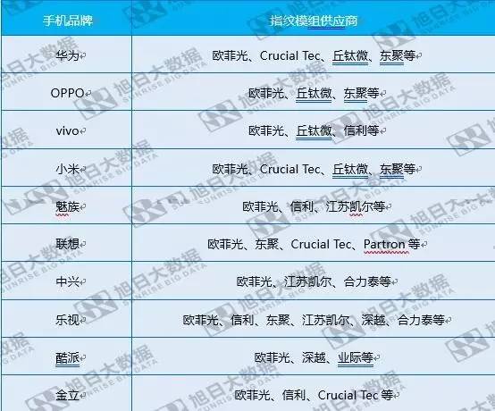 全球指紋市場競爭格局變遷:內資企業(yè)后來居上