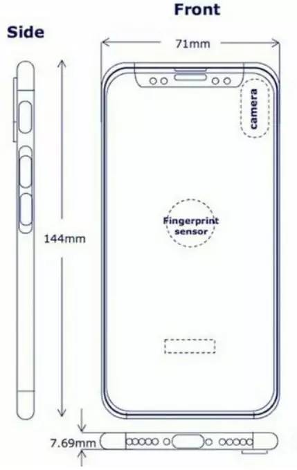 新一代iPhone8 現(xiàn)身:后置指紋識別