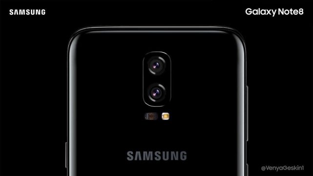 三星Note 8原機型設計圖曝光 前面板屏占比逆天