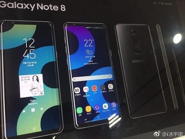 三星Note 8“真機”海報曝光:果然沒屏下光學指紋