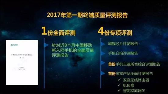 中國移動2017年終端質(zhì)量報告和終端產(chǎn)品白皮書