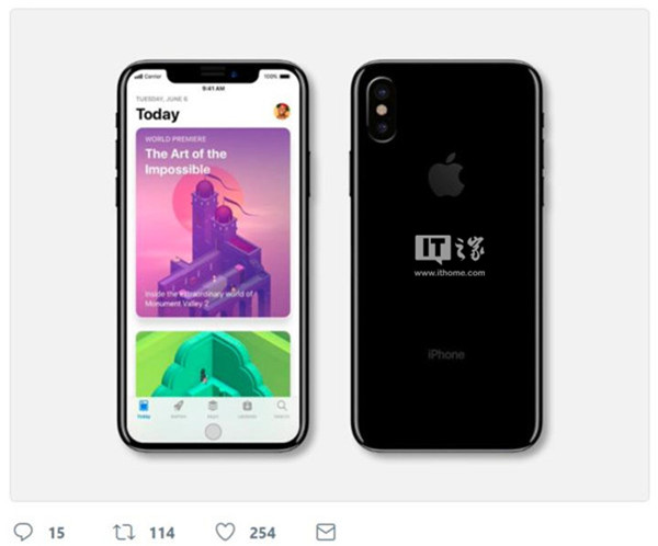 iPhone 8價(jià)格高是因?yàn)槿菈艛郞LED屏幕