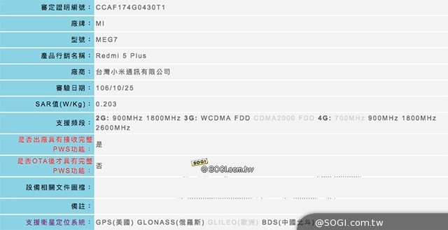 紅米5 Plus售價(jià)曝光:999元的全面屏