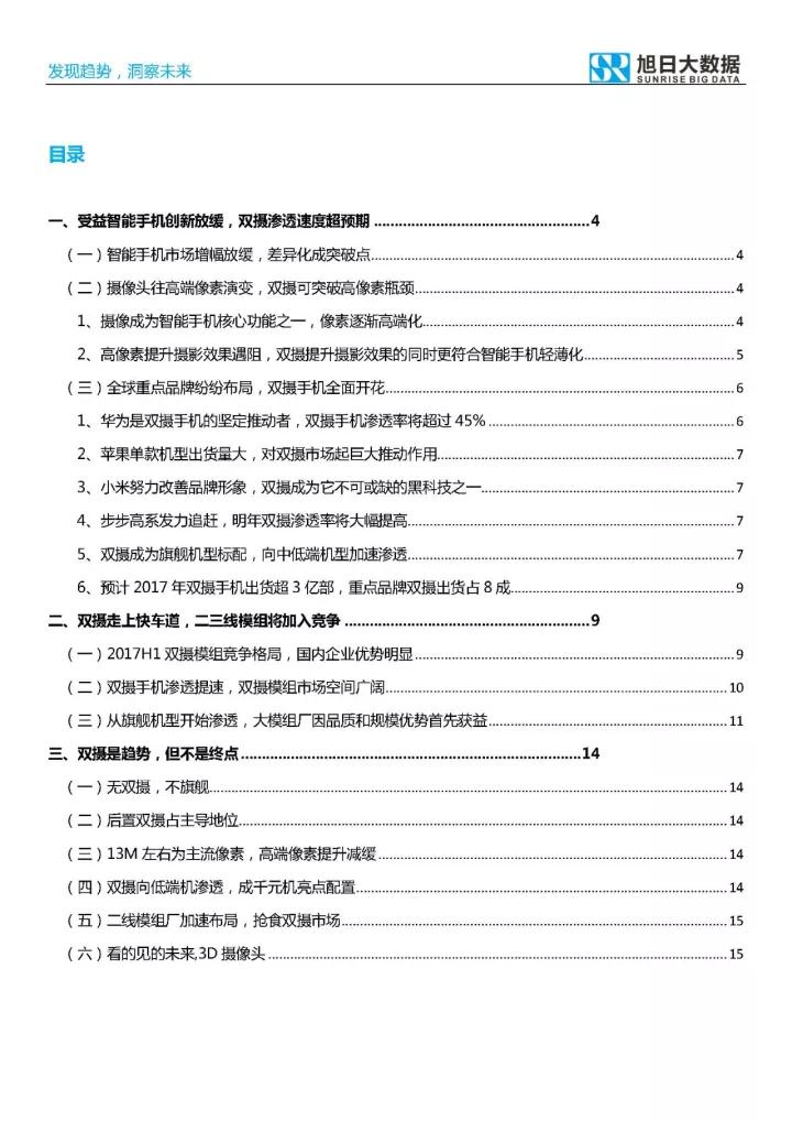 2017年雙攝市場(chǎng)分析報(bào)告