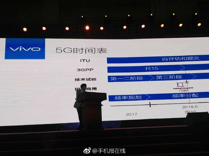Vivo沈煒:2018年推出5G樣機(jī) 2021年規(guī)模上量