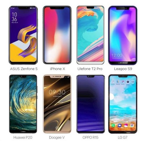 iPhone X又被致敬了:2018一大批安卓機配備劉海屏