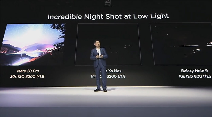 三星回懟華為Mate 20發(fā)布會(huì)嘲諷：Note 9夜景不差、系統(tǒng)也不卡