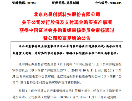 兆易創(chuàng)新17億并購思立微獲通過 交易完成后雙方或?qū)?shí)現(xiàn)雙贏