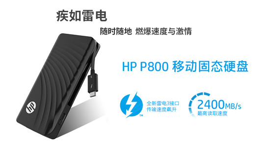 Thunderbolt™ 3開放，HP P800領(lǐng)跑次世代移動(dòng)存儲(chǔ)