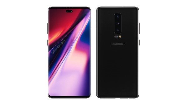 5G版三星Note10渲染圖曝光:打孔屏+屏下指紋