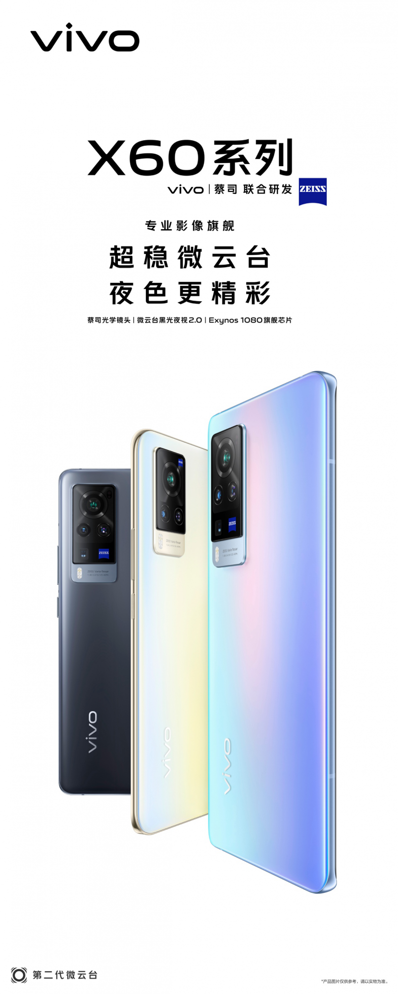vivo新旗艦X60將搭載蔡司光學(xué)鏡頭